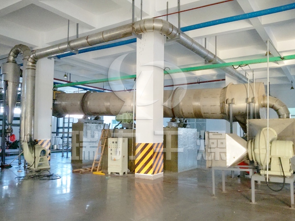 郴州某有色金屬冶煉有限公司購買的一水硫酸鋅回轉(zhuǎn)滾筒干燥機(jī)發(fā)貨中